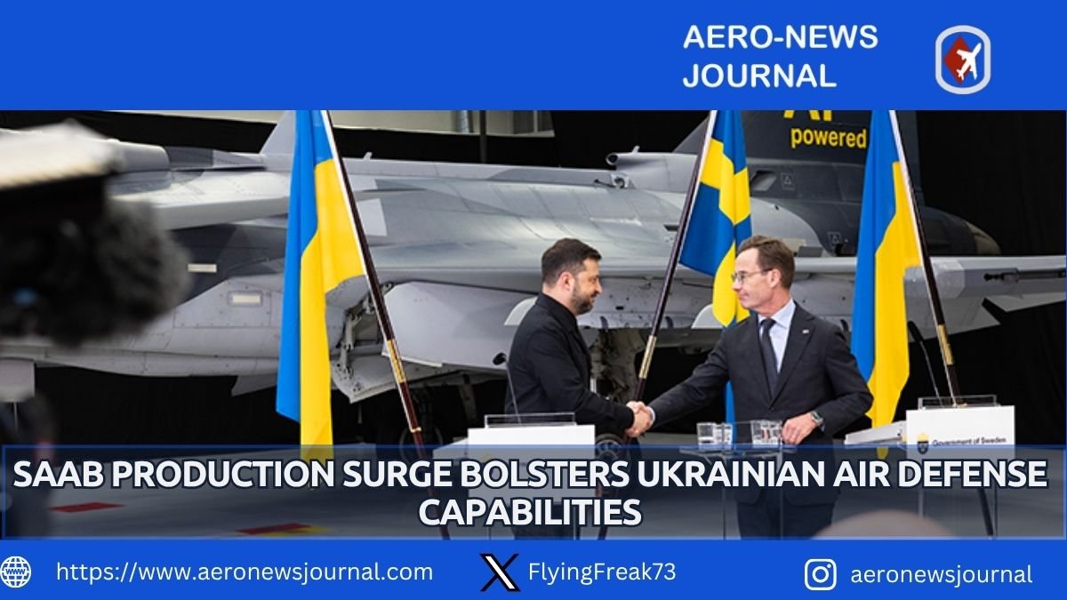 Saab is doubling Gripen production to meet Ukraine’s fleet ambitions, significantly strengthening regional air defense and aviation parity.