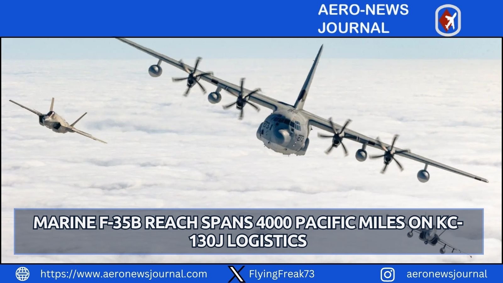 Marines use KC-130J hubs in Operation Slingshot to extend F-35B combat reach 4000 miles across Pacific island-hopping routes.