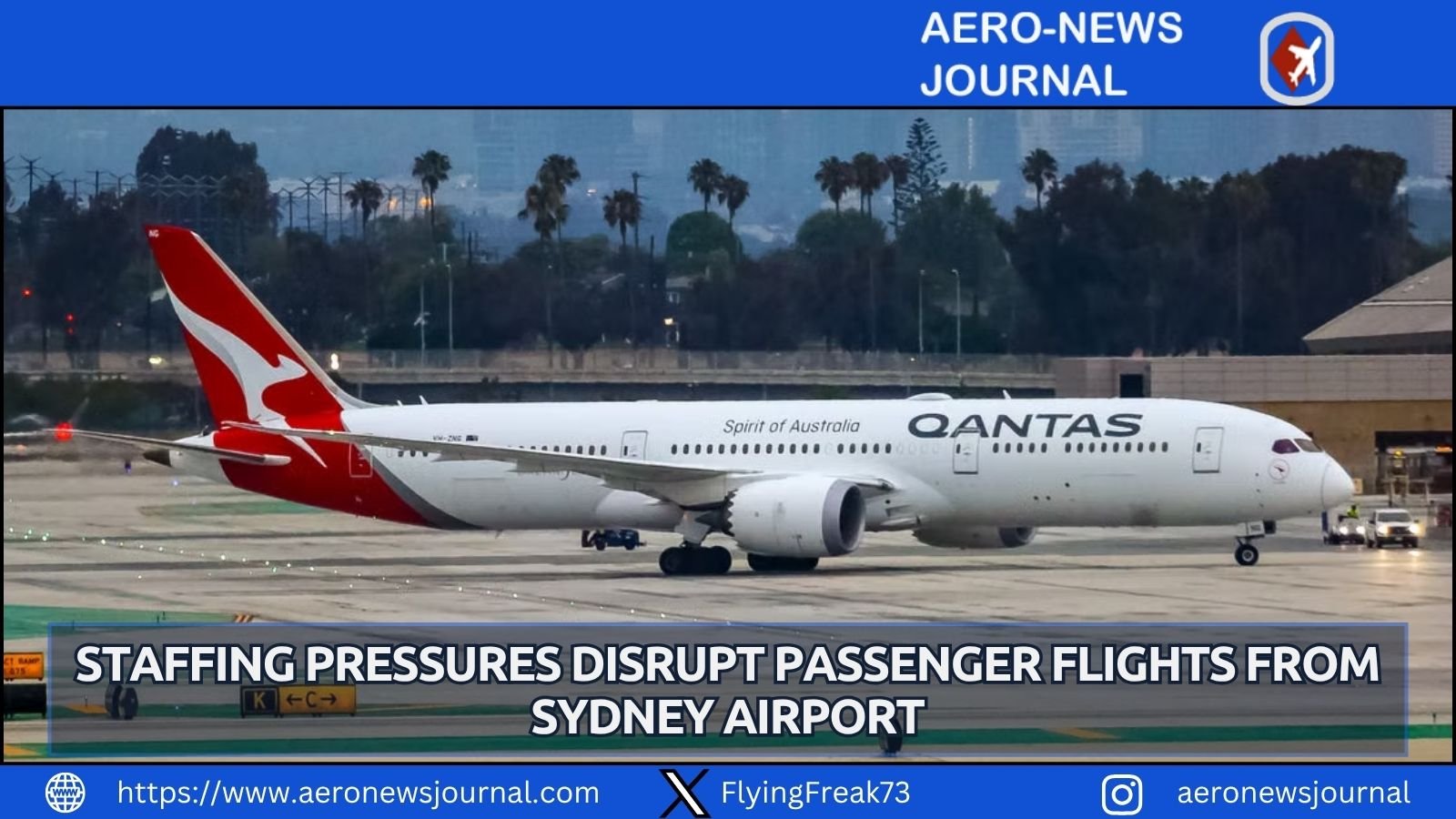 Air traffic controller shortage disrupts Sydney Airport flights, causing Qantas delays and six cancellations Friday morning.
