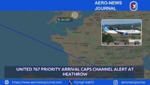 United 767 Priority Arrival Caps Channel Alert at Heathrow