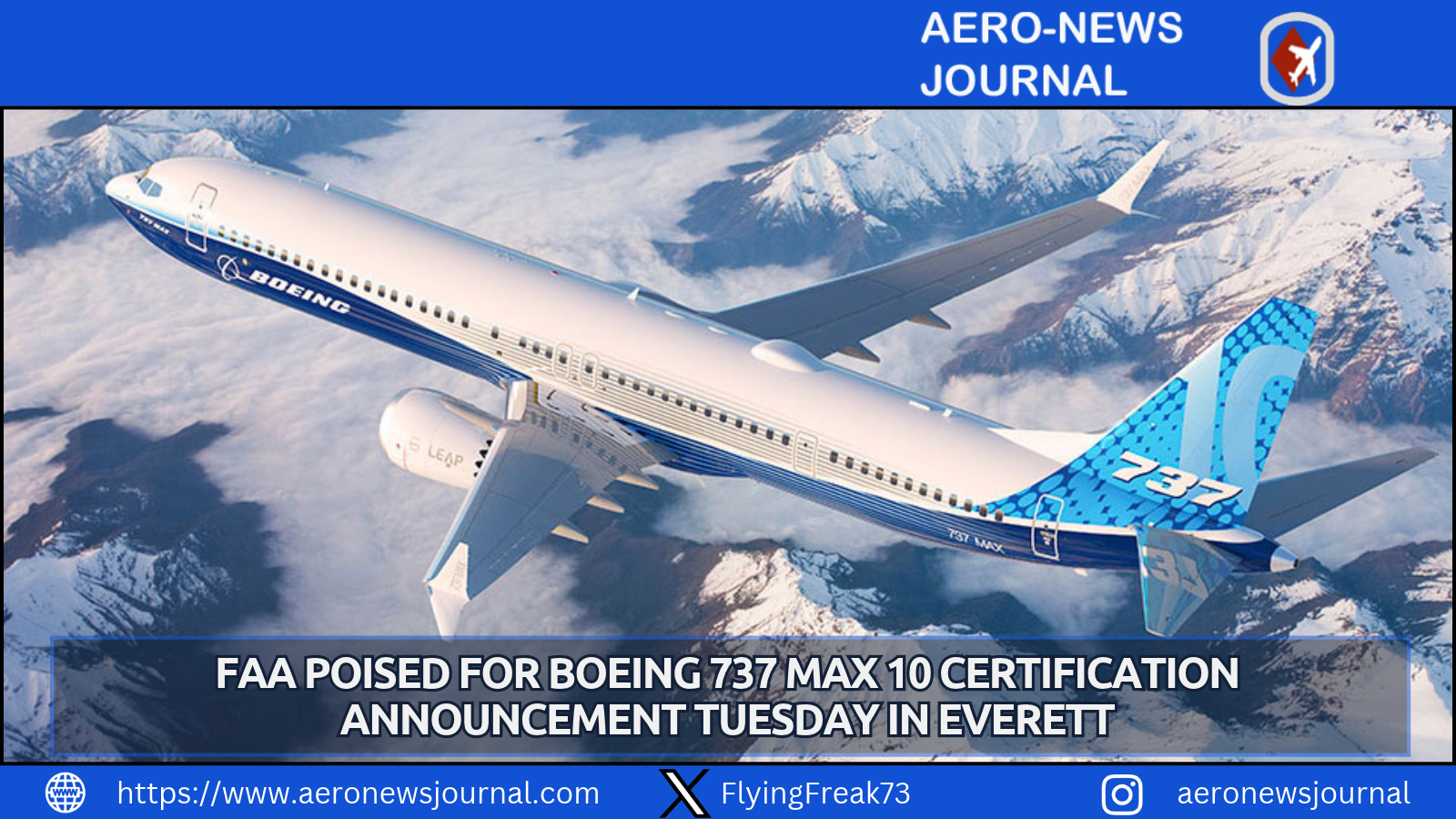 FAA set to certify Boeing 737 MAX 10 Tuesday with Sean Duffy announcement at Everett factory after key safety review. Nearly 1,500 orders await.