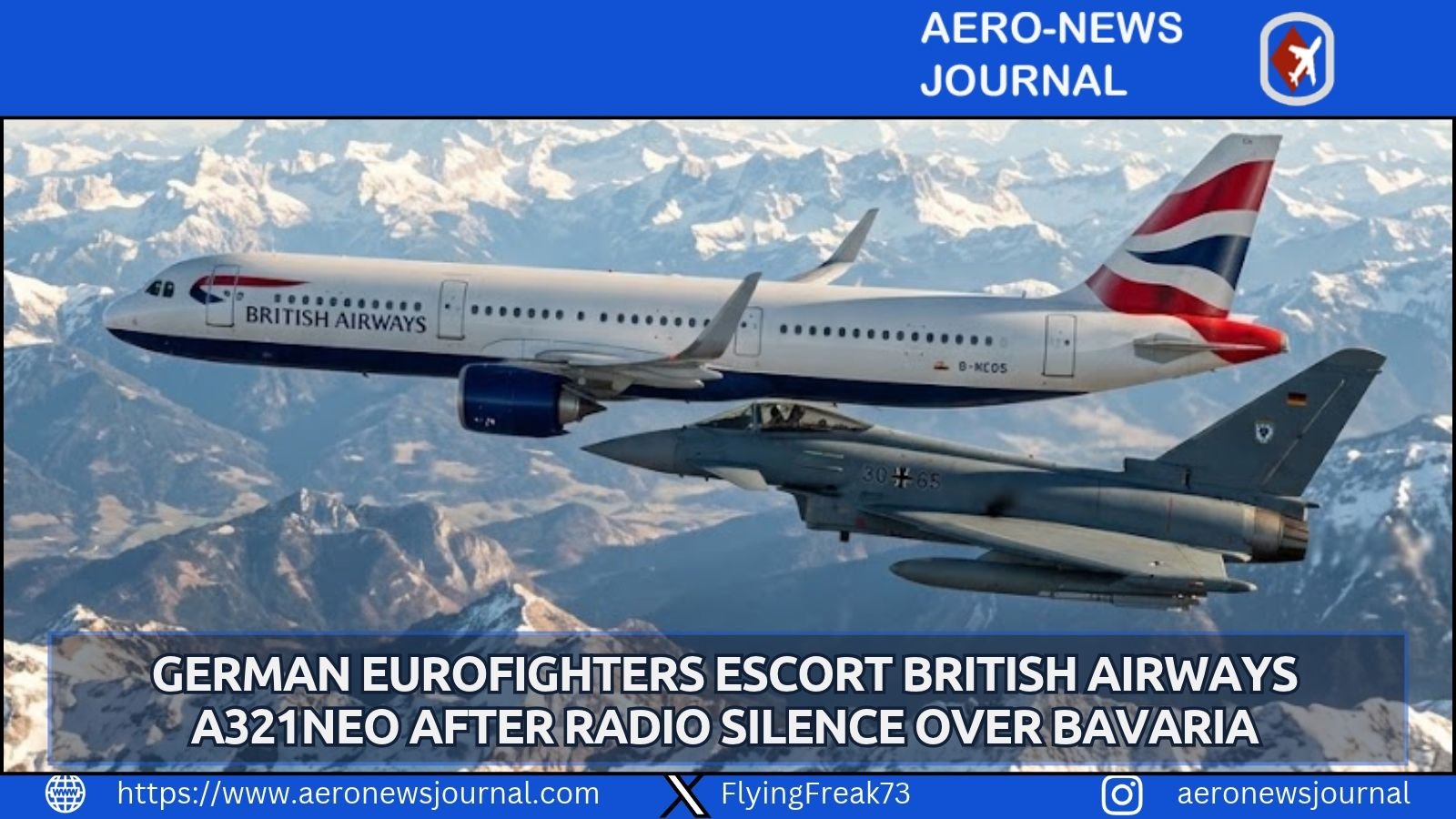 British Airways BA899 A321neo lost radio contact near Germany on Oct 17 2026 prompting Eurofighter intercept before safe Heathrow landing.