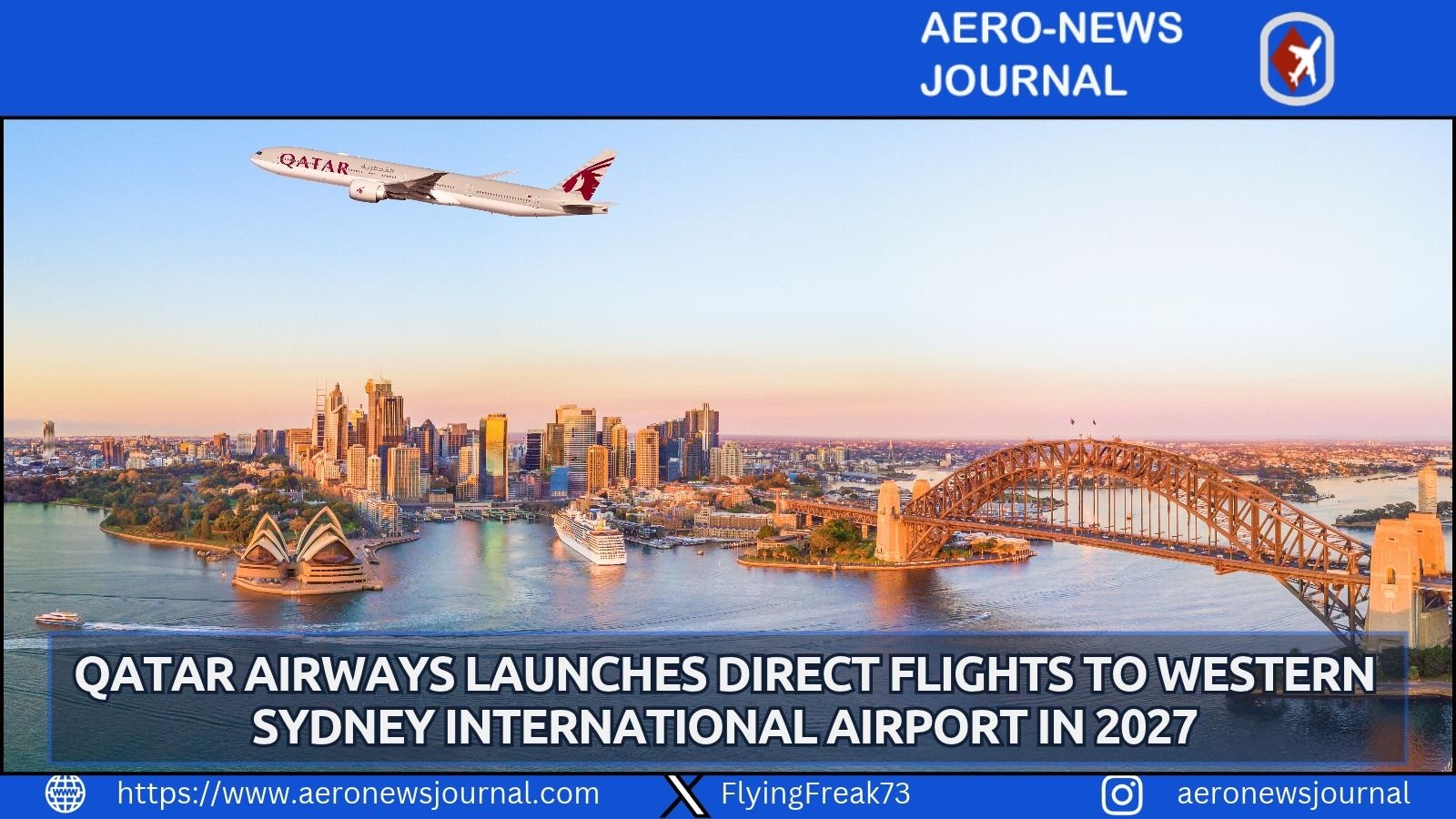 Qatar Airways starts direct Doha flights to Western Sydney International Airport on 15 December 2027, expanding Australian connectivity with Qsuite service.