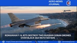 Romanian F-16 Jets Destroy Two Russian Geran Drones Over Black Sea NATO Waters